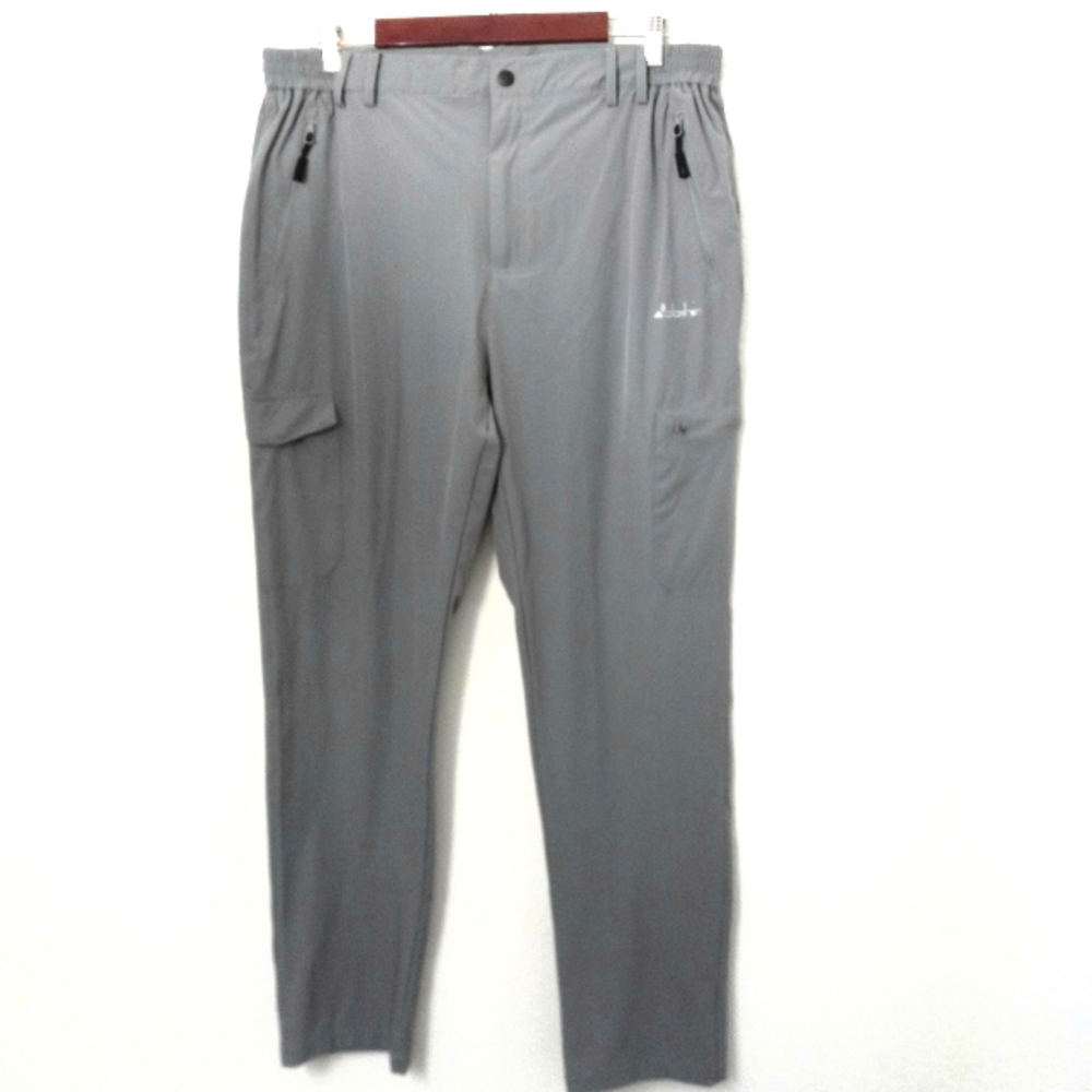 Clothin L Men's Nylon Cargo Lightweight Active Pants Gray - Packable